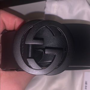 Black Gucci Belt Mens